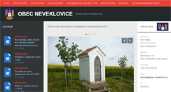 Desktop Screenshot of obec-neveklovice.cz