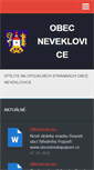 Mobile Screenshot of obec-neveklovice.cz